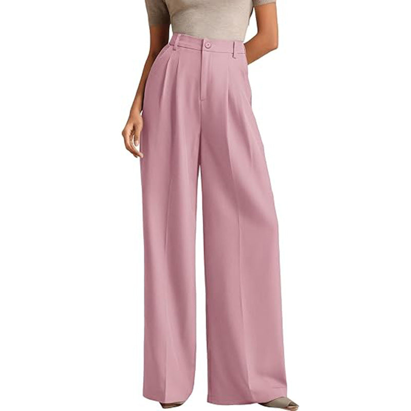 Amélie High-Waist Wide-Leg Trousers