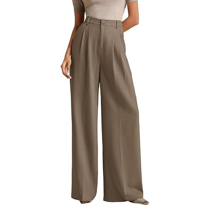 Amélie High-Waist Wide-Leg Trousers
