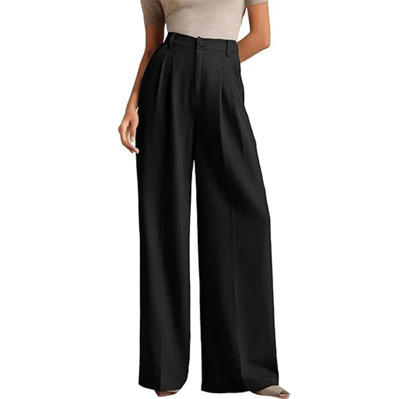 Amélie High-Waist Wide-Leg Trousers