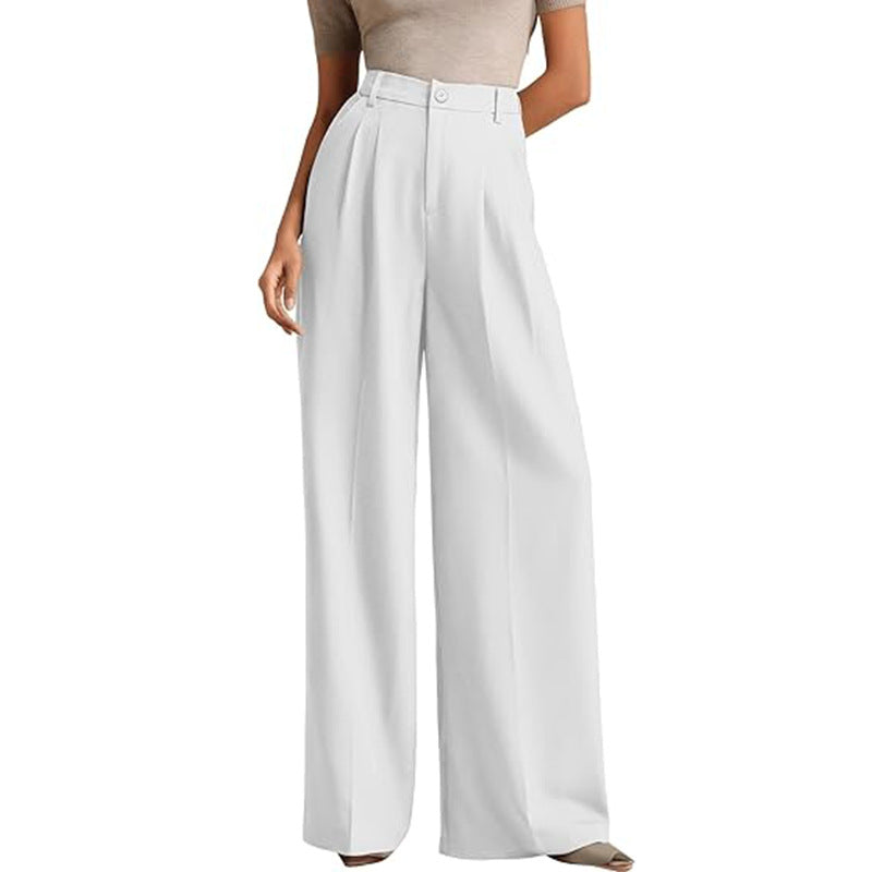 Amélie High-Waist Wide-Leg Trousers