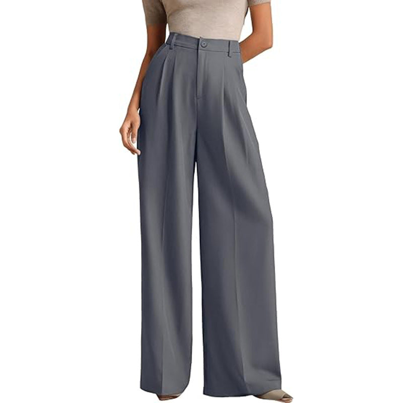 Amélie High-Waist Wide-Leg Trousers