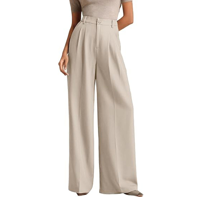 Amélie High-Waist Wide-Leg Trousers
